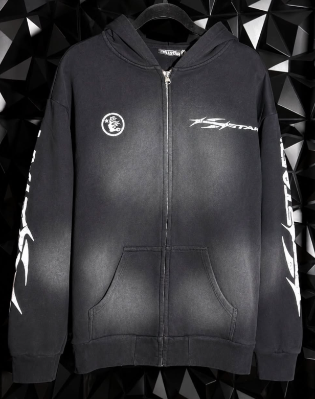 Hellstar Logo Zip-Up Black