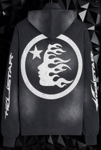 Hellstar Logo Zip-Up Black