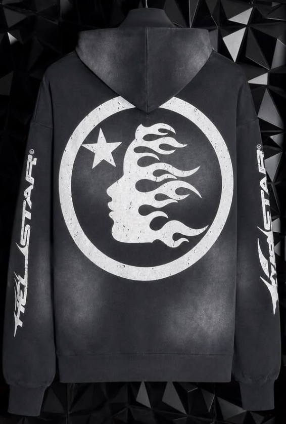 Hellstar Logo Zip-Up Black