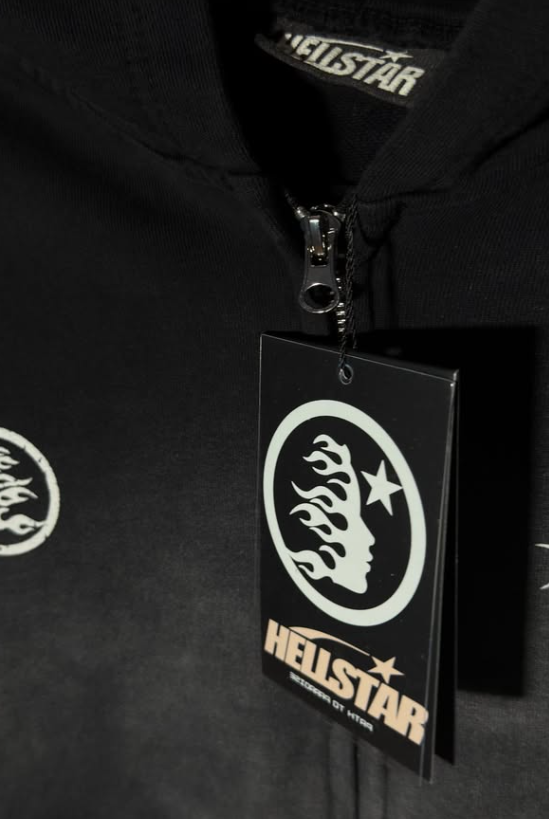 Hellstar Logo Zip-Up Black