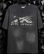Hellstar Chrome Logo T-Shirt en color negro