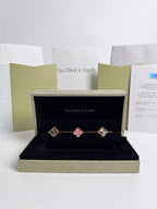Pulsera Rosa Pastel y Oro Amarillo | Van Cleef & Arpels 3pz
