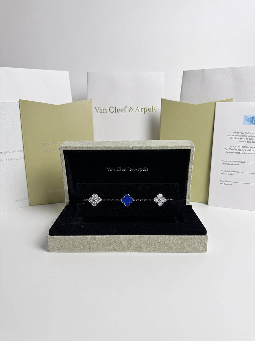 Pulsera Azul Real Diamante | Van Cleef & Arpels 5pz