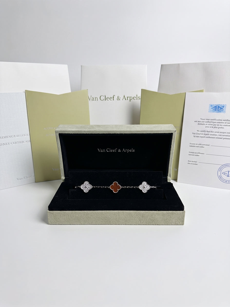 Pulsera Café y Diamantes| Van Cleef & Arpels 1pz