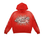 HELLSTAR Hoodie Records Graphic | Rojo - 2pzs